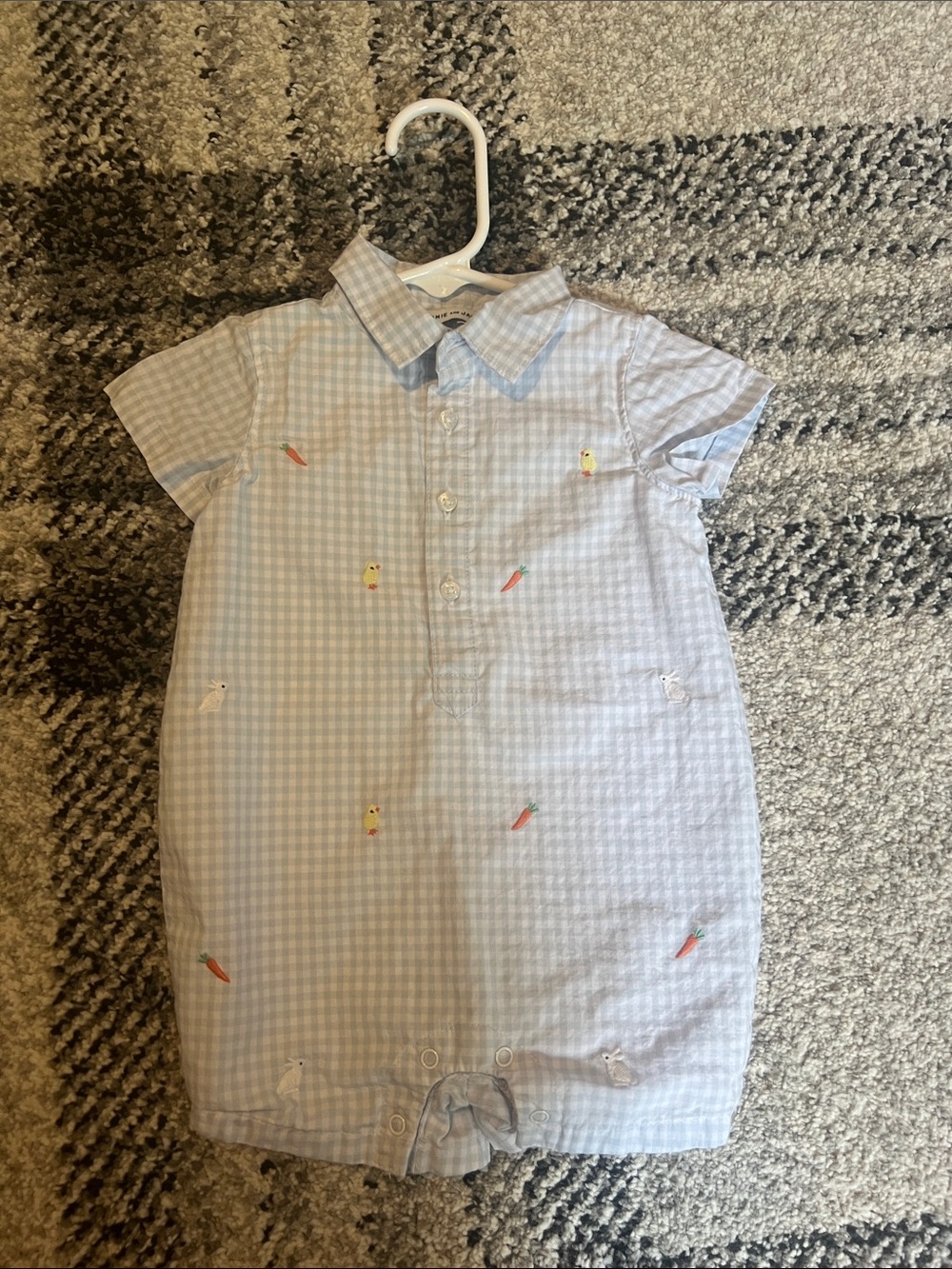 Janie and Jack Baby Boys Easter Button Down Romper